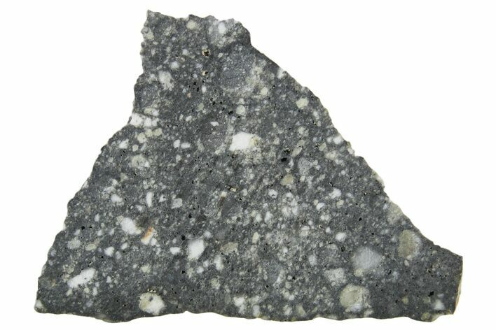 Polished Lunar Meteorite ( g) Slice - Aridal #360158